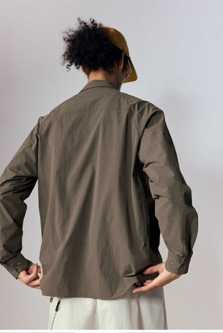 [Monterest] Quick-Dry Relaxed Fit Collared Shirt