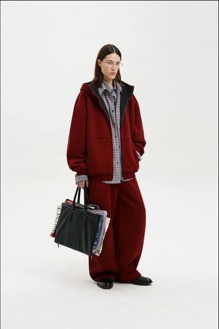 [MASONPRINCE] Heavyweight Air Layer Hoodie Set