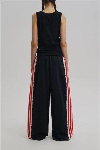 [MASONPRINCE] Raw Edge Stripe Track Set
