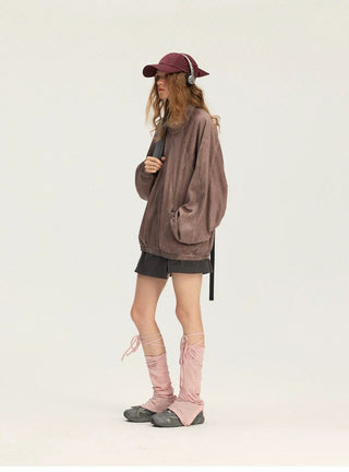 [Monterest] Lyocell Wool Blend Lace-Up Leg Warmers