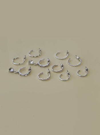 Delfine Earring Pack Silver