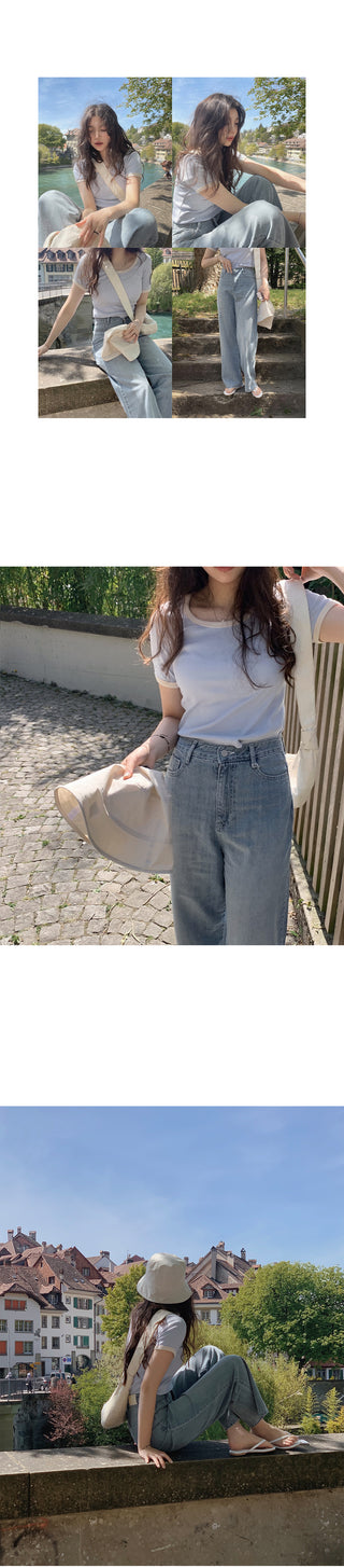 (basic/long) Summer denim pants - 3 colors