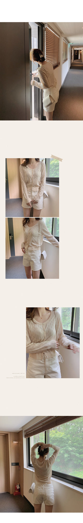 Natural Cream Cotton Shorts - 4 sizes