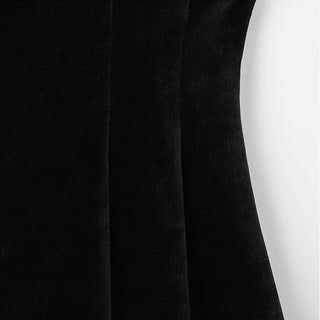 Black velvet flared dress - 2 sizes
