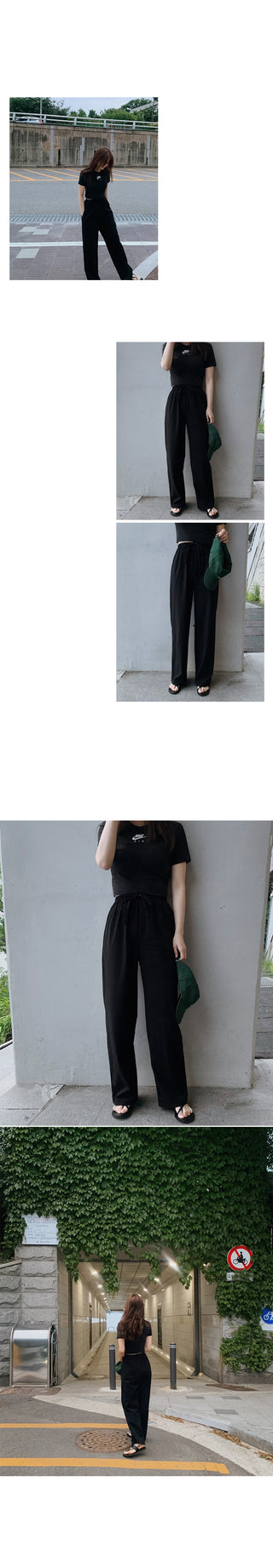 (basic/long) Cool wide pants - 4 colors