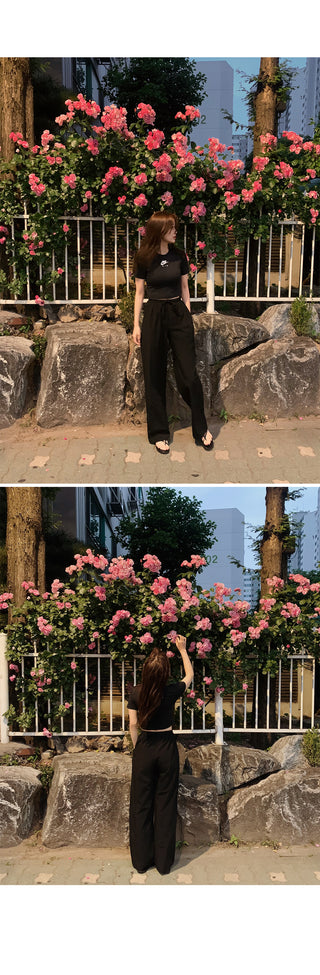 (basic/long) Cool wide pants - 4 colors