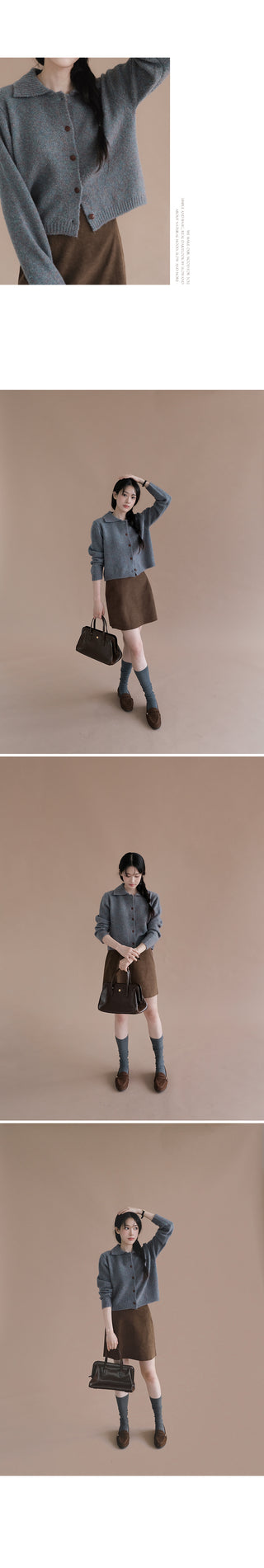 Button-point peach skirt - 3 sizes