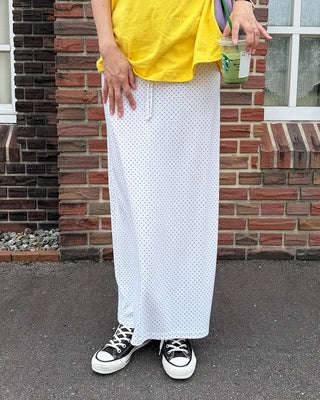 Pindot Easy Maxi Skirt