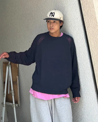 Loose-fit raglan knit