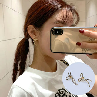 Ribbon earrings