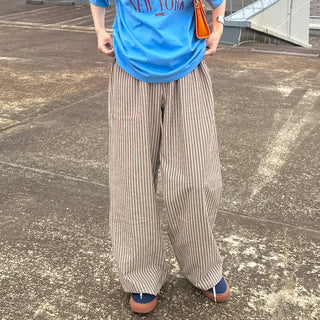 Striped Banding Pants