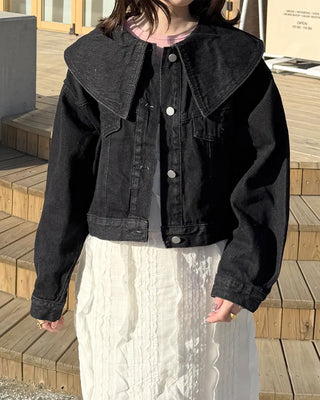 Big Collar Denim Jacket