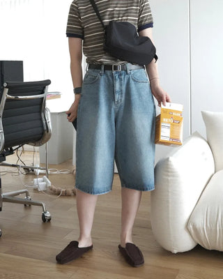 Bermuda denim pants
