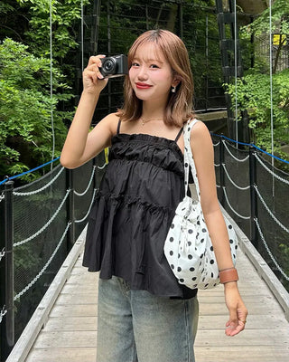 Frill detail camisole blouse