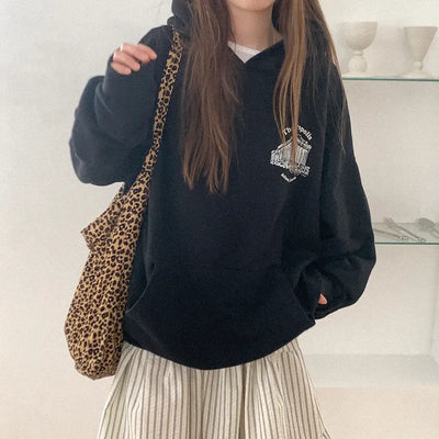 Printed oversized hoodie