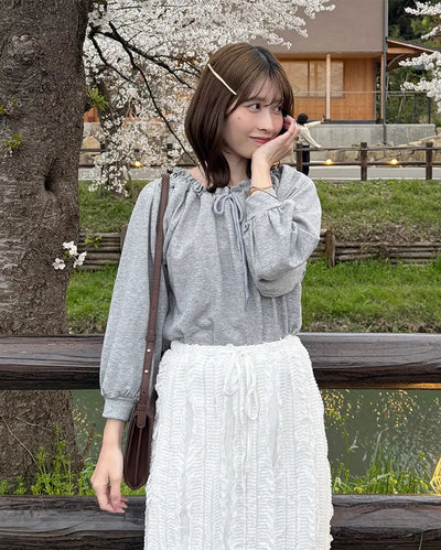 Ribbon String Sweatshirt
