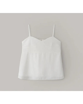 Layered sleeveless blouse