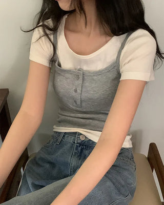 Daily Slim Round Basic Short-Sleeve T-Shirt
