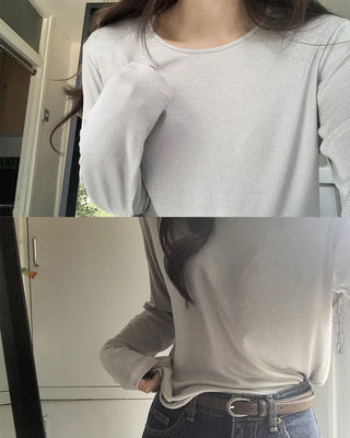 (9 colors) Slim Soft Rib T-Shirt