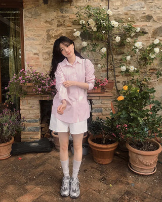 Classic striped border shirt