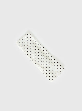 The Juney Headband Cream Polka