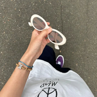 Pastel oval sunglasses