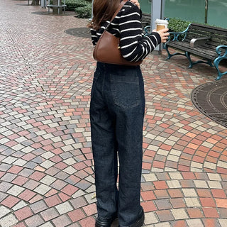 Non-washed denim pants