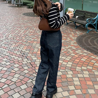 Non-washed denim pants