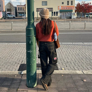 Suede shoulder bag