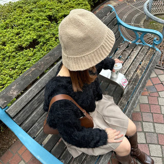 Colored soft shaggy cardigan