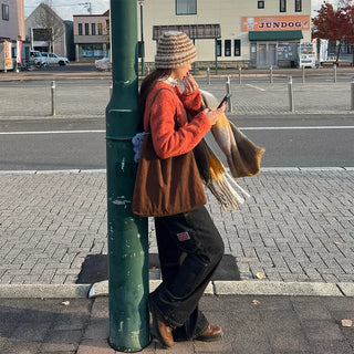 (Unisex) Checked Long Scarf