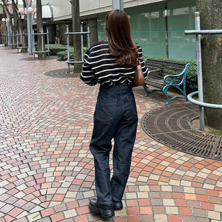Non-washed denim pants