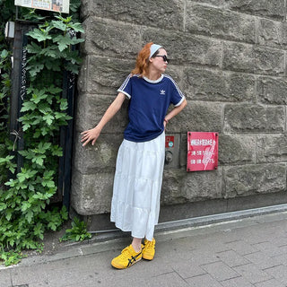 Tiered long skirt