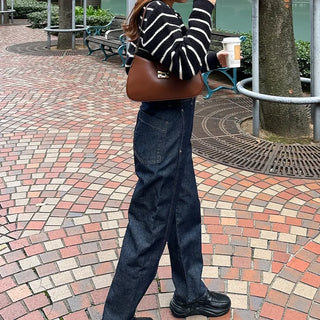 Non-washed denim pants