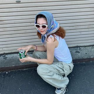 Pastel oval sunglasses