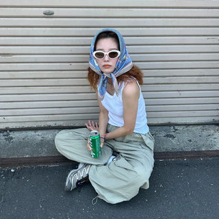 Pastel oval sunglasses