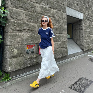 Tiered long skirt