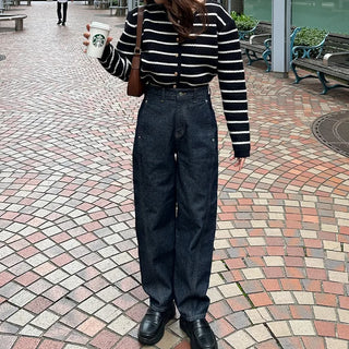 Non-washed denim pants