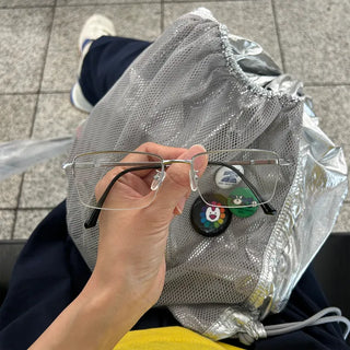 Rimless clear glasses