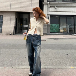 Balloon Low-Waist Denim