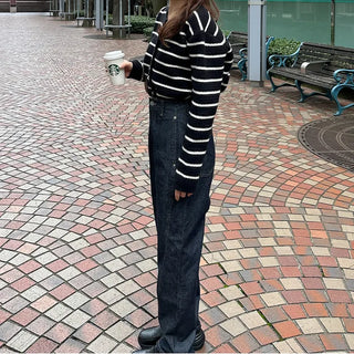 Non-washed denim pants