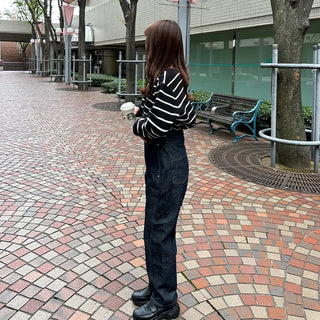 Non-washed denim pants