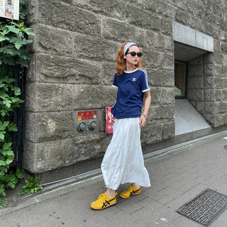 Tiered long skirt