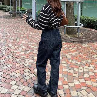 Non-washed denim pants