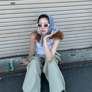 Pastel oval sunglasses