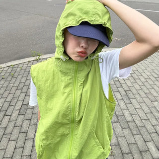 Weather Hooded Vest