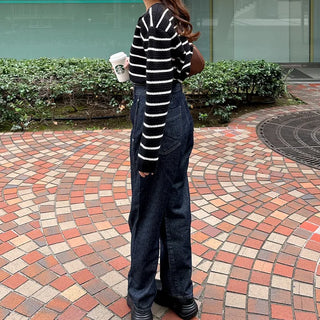 Non-washed denim pants