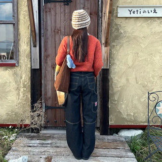 Suede shoulder bag