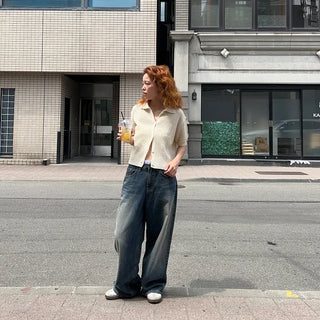 Balloon Low-Waist Denim