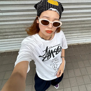 Pastel oval sunglasses